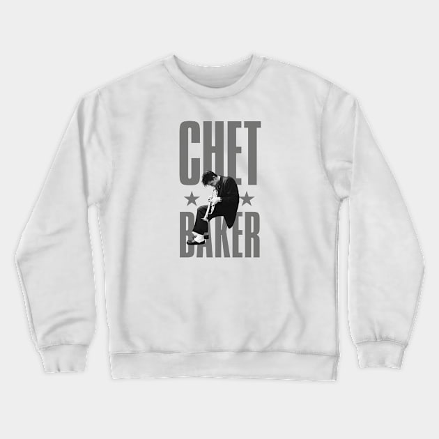 Chet Baker Crewneck Sweatshirt by PLAYDIGITAL2020